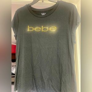 Bebe black and gold shirt